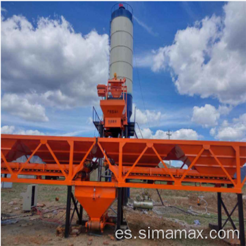 Exportación a Mali HZS90 Planta de lotes de concreto estacionarios